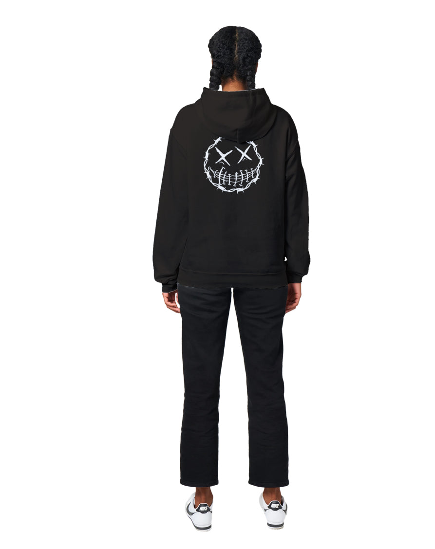 Asterix FACE Black Unisex pullover hoodie